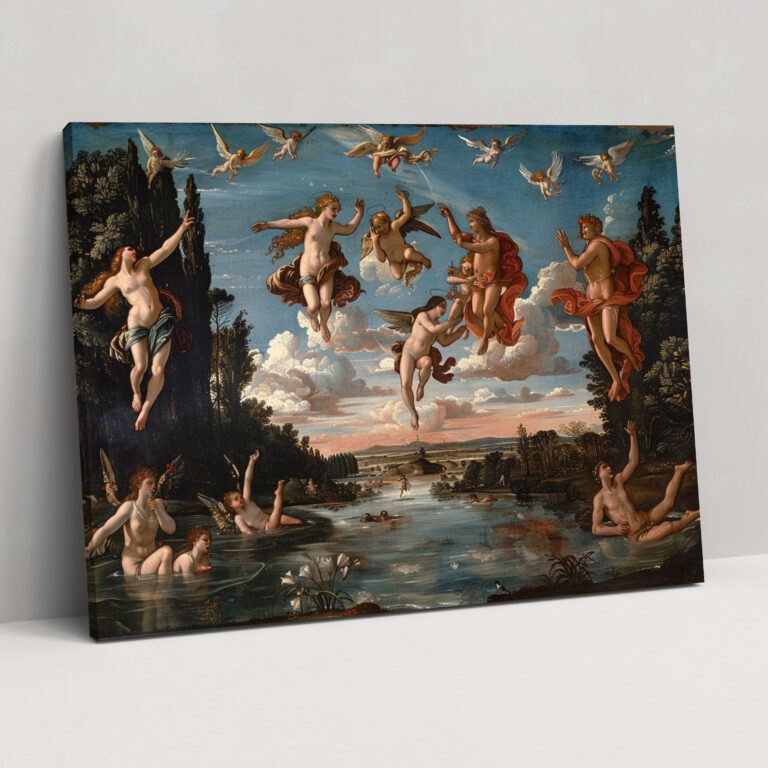 Virtue And Vice Allegory By Leonardo Da Vinci Canvas Print - Leonardo Da Vinci, Home Decoration, Wall Art, Canvas Print