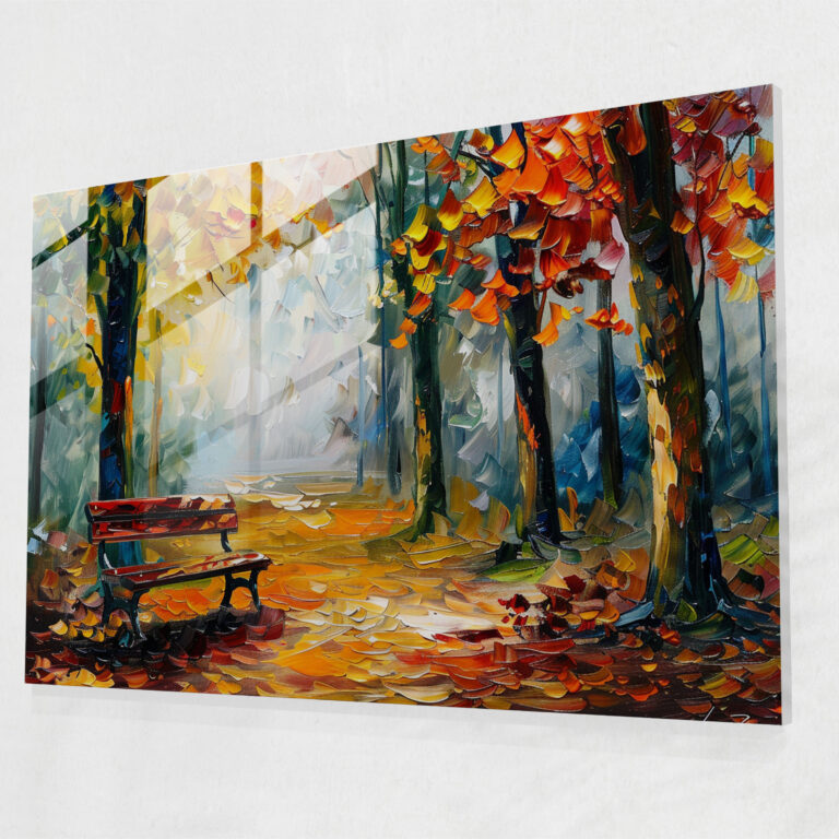 Autumn Forest Glass Wall Art - Leonid Afremov, Glass Wall Art, Wall Decoration, Modern Art