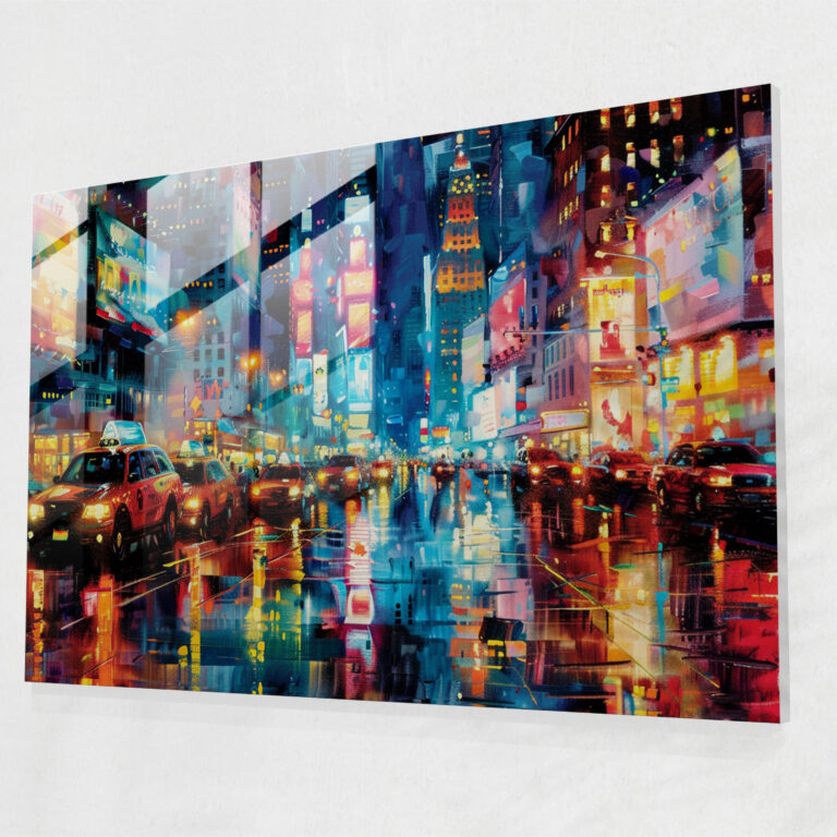 Leonid Afremov Glass Print - Dreamy Reflections - Leonid Afremov, Home Decoration, Glass Wall Art, Modern Art