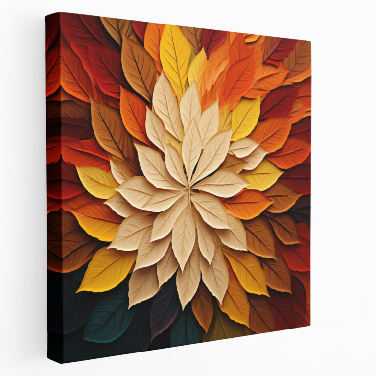 Leaves Wall Art - Leaves, Mesmerizing Pattern, Wall Decoration, Wall Art