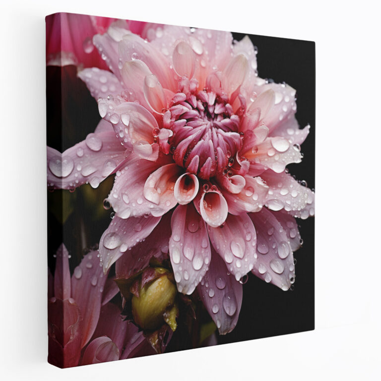 Lenticular Canvas Print: Blooming Details - Lenticular, Blooming Flowers, Photography Close-Up, Canvas