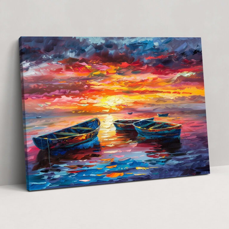 Leonid Afremov Seascape Canvas Print - Leonid Afremov, Leonid Afremov, Canvas Wall Art, Wall Art