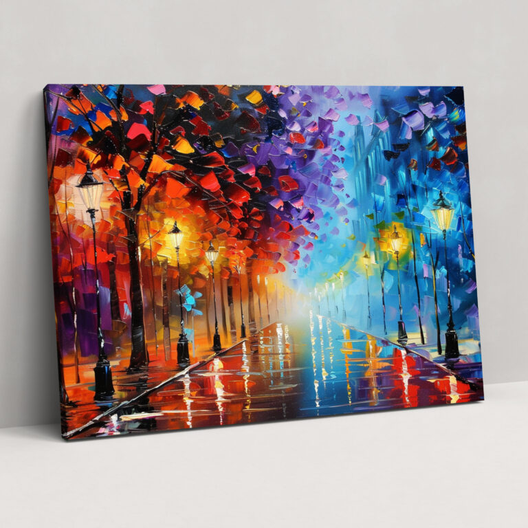 Leonid Afremov Canvas Print Cityscape Wall Art - Leonid Afremov, Wall Art, Home Decoration, Canvas