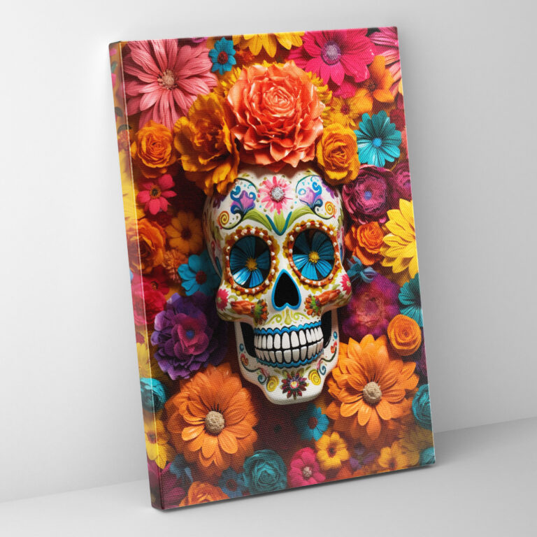 Los Muertos Canvas Print - Los Muertos, Home Decoration, Sugar Skulls, Los Muertos