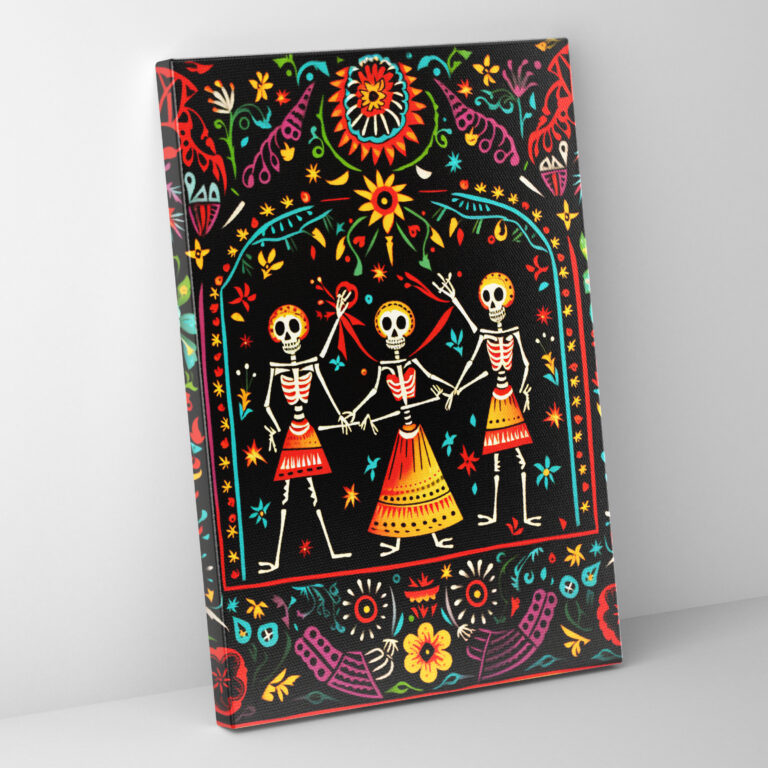 Los Muertos Wall Decoration - Los Muertos, Home Decoration, Papel Picado, Mexican