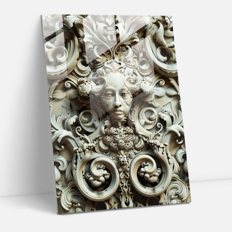 Ornate Mannerism Glass Art - Mannerism, Glass Art, Modern Art, Home Decoration