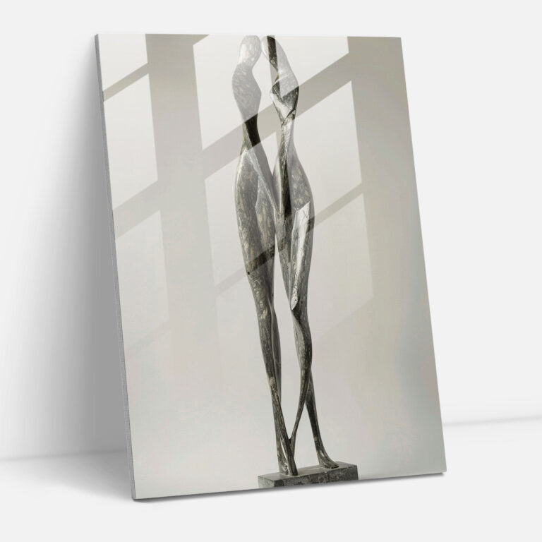 Elongated Figures Glass Print - Mannerism, Glass Print, Glass Wall Art, Wall Decoration