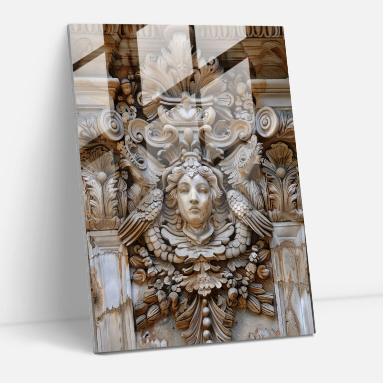 Mannerism Home Decoration - Intricate Architecture Details - Mannerism, Mannerism, Architectural, Glass Print