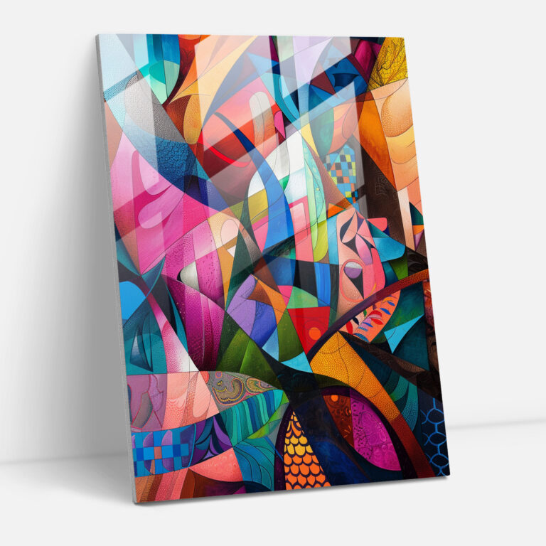 Mannerism Glass Art - Vibrant Composition - Mannerism, Glass Art, Home Decoration, Modern Art