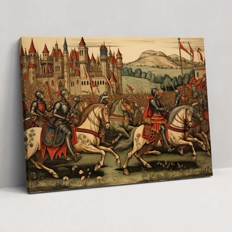 Medieval Tournament Canvas Print - Medieval, Adrenaline, Spectacle, Medieval