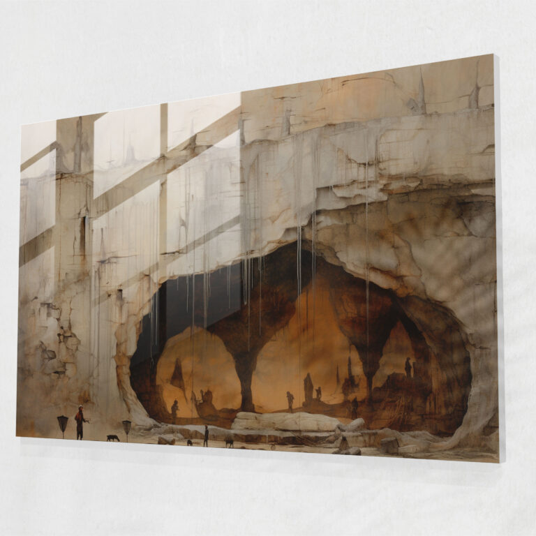 Paleolithic Fusion Mixed Media Glass Wall Art - Mesolithic, Fusion, Paleolithic, Attention To Detail