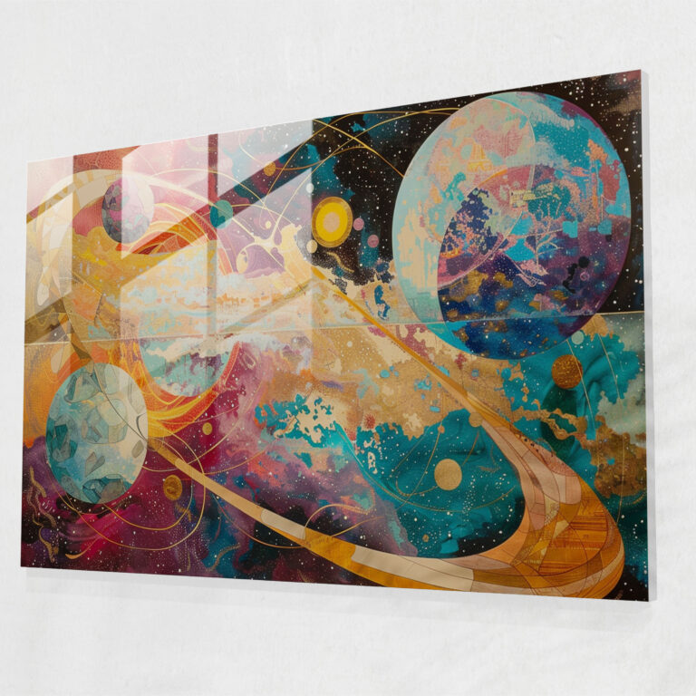 Metaphysical Painting Wall Decoration - Metaphysical Painting, Modern Art, Wall Decoration, Glass Art