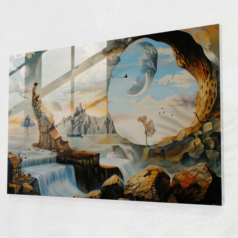 Metaphysical Wall Decoration - Metaphysical Painting, Wall Decoration, Metaphysical Painting, Glass Art