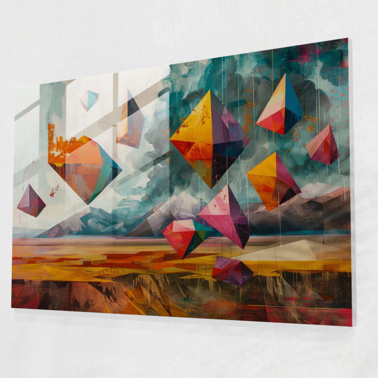 Metaphysical Painting Glass Print - Metaphysical Painting, Glass Art, Metaphysical Painting, Home Decoration