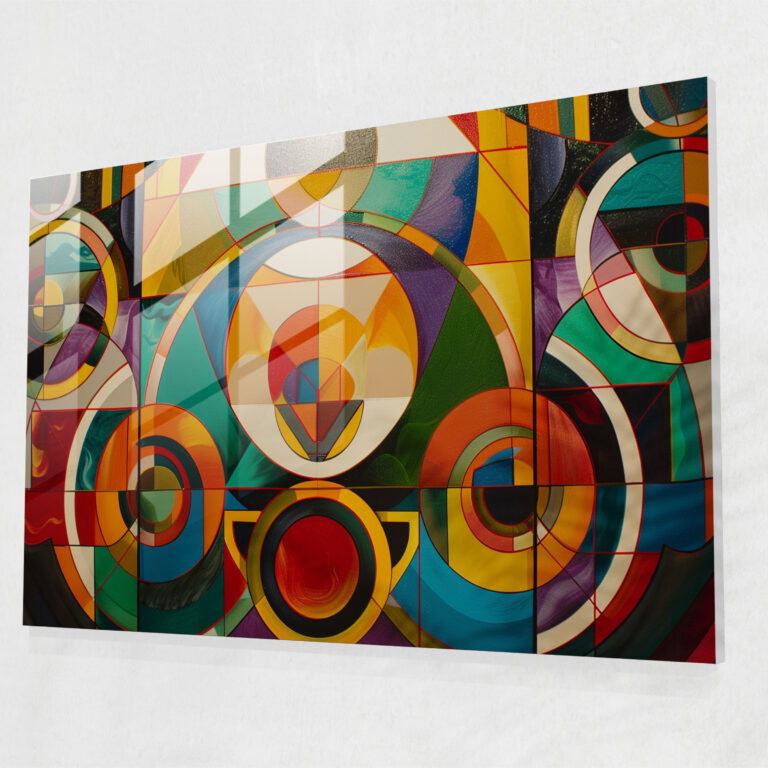 Metaphysical Painting Glass Art - Metaphysical Painting, Abstraction, Glass Wall Art, Metaphysical Painting