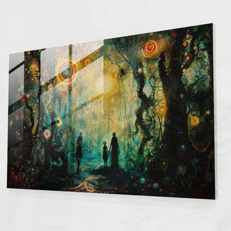 Metaphysical Painting Glass Art - Metaphysical Painting, Glass Print, Glass Wall Art, Home Decoration