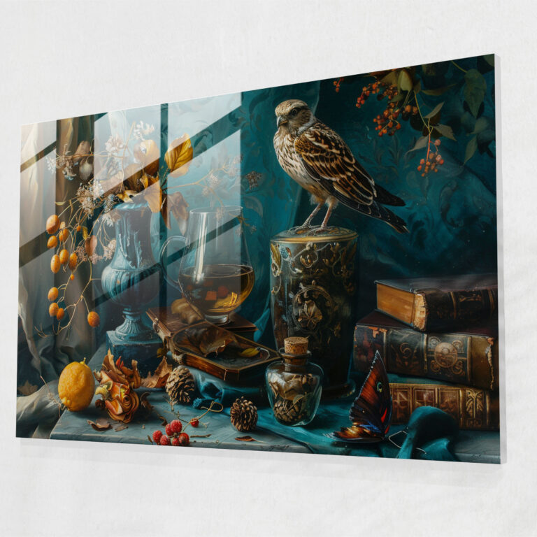 Metaphysical Painting Glass Art Wall Decoration - Metaphysical Painting, Glass Print, Still Life, Metaphysical Painting