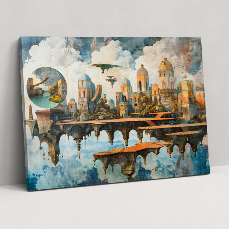 Metaphysical Painting Wall Decoration - Metaphysical Painting, Metaphysical Painting, Canvas, Wall Decoration