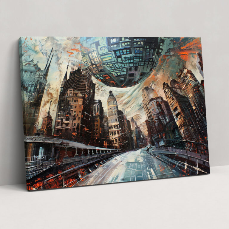 Metaphysical Painting Wall Decoration - Metaphysical Painting, Canvas, Metaphysical Painting, Canvas Wall Art