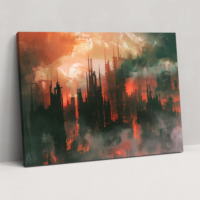 Metaphysical Painting Wall Art - Metaphysical Painting, Distorted Architecture, Metaphysical Painting, Wall Art