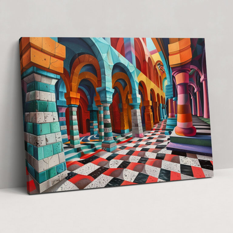 Metaphysical Painting Wall Art - Metaphysical Painting, Wall Decoration, Canvas, Canvas Wall Art