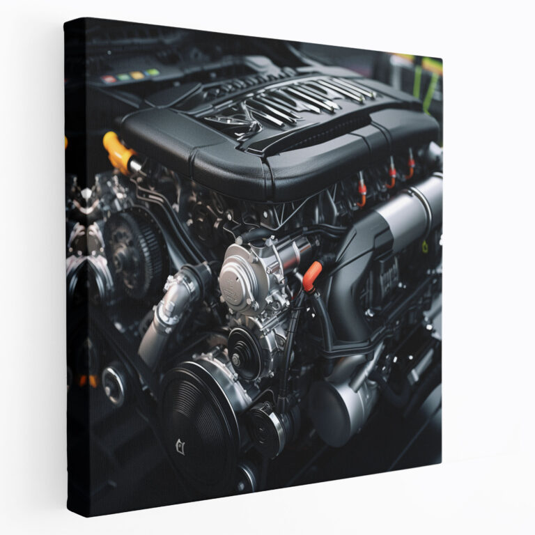 Mercedes Canvas Print - Photorealistic Rendering - Wall Decoration - Mercedes, Canvas, Sleekness, Mercedes