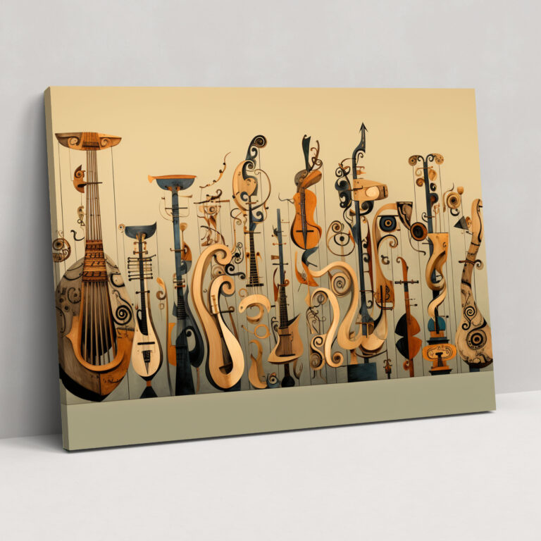 Mesolithic Musical Instruments Canvas Print - Mesolithic, Wall Art, Mesolithic, Canvas Wall Art