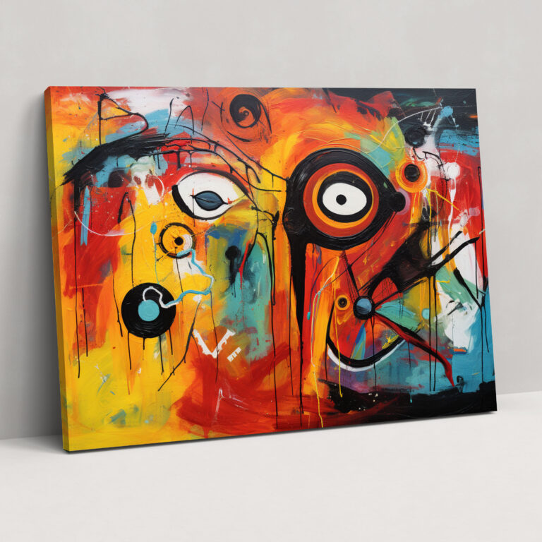Mesolithic Wall Art - Primal Energy Abstract Canvas Print - Mesolithic, Abstract Painting, Canvas Print, Canvas Wall Art