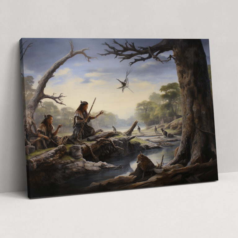 Mesolithic Wall Art - Wildlife In Nature Canvas Print - Mesolithic, Home Decoration, Harmony, Canvas Print