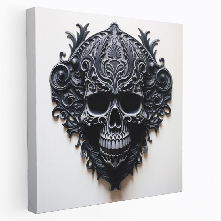 Metallica Skull Wall Decoration - Metallica, Skull Logo, Metallica, Canvas Wall Art