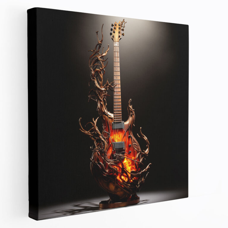 Metallica Flames Canvas Print - Metallica, Metallica, Wall Art, Canvas Wall Art