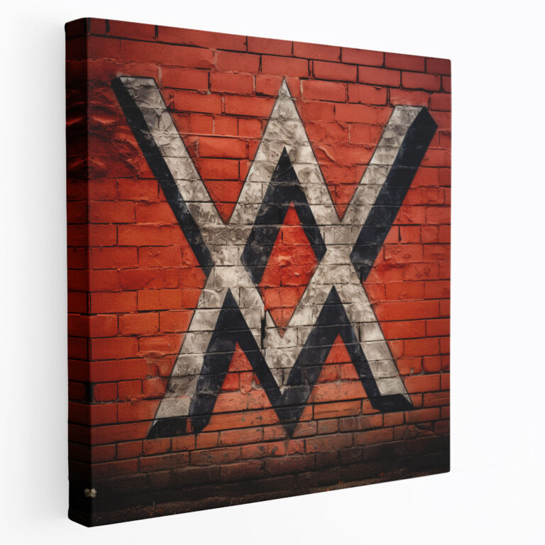 Metallica Canvas Print - Urban Brick Wall Wall Art - Metallica, Wall Art, Wall Decoration, Canvas Wall Art
