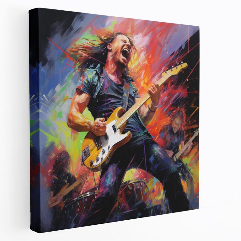 Metallica Intensity Impressionistic Canvas Print - Metallica, Metallica, Canvas Wall Art, Canvas