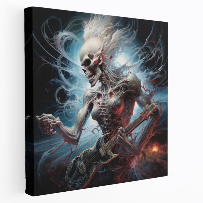 Metallica Surreal Art Canvas Print - Metallica, Canvas Wall Art, Wall Decoration, Metallica