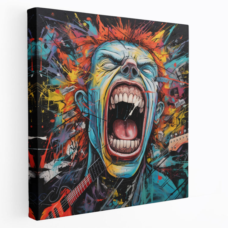 Metallica Graffiti Style Wall Art - Metallica, Wall Decoration, Canvas Wall Art, Graffiti-Style Artwork