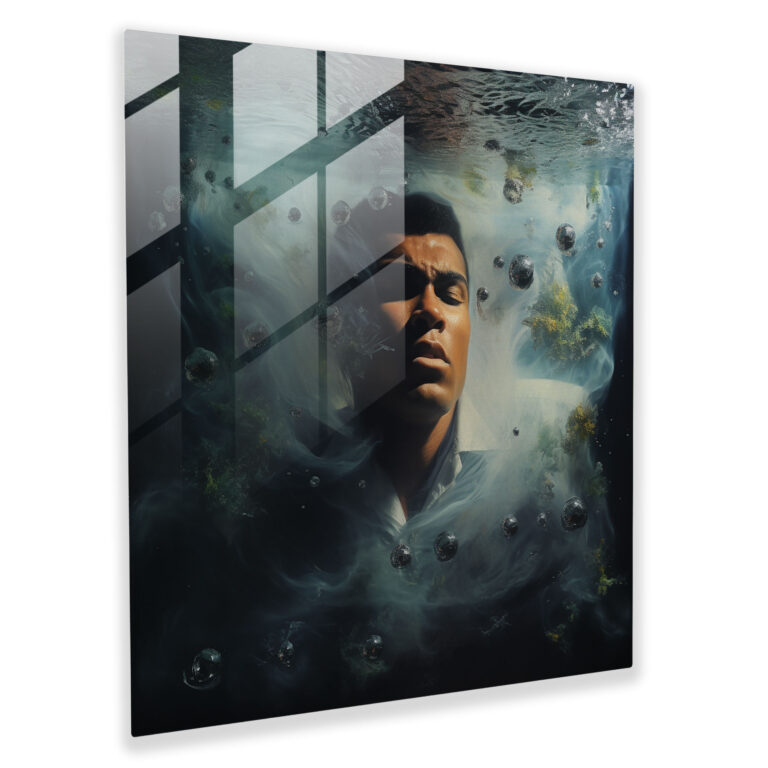 Muhammad Ali Surreal Glass Print - Muhammad Ali, Surreal, Muhammad Ali, Glass Print