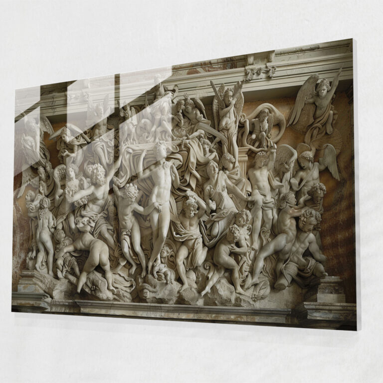 Michelangelo Wall Decoration: Mythological Drama - Michelangelo, High Quality, Dramatic Composition, Artistry