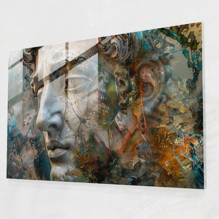 Michelangelo Glass Wall Art: Emotional Expressions - Michelangelo, Glass Wall Art, Wall Decoration, Michelangelo