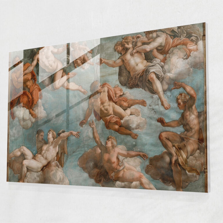 Michelangelo Home Decoration - Michelangelo, Glass Art, Glass Print, Wall Decoration