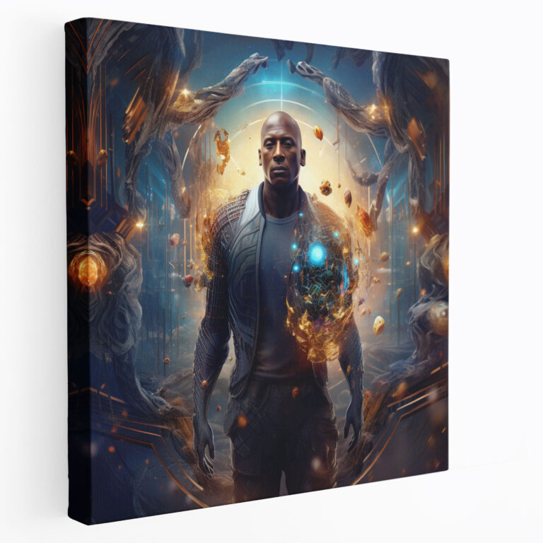 Michael Jordan Canvas Print - Micheal Jordan, Iconic Presence, Micheal Jordan, Canvas