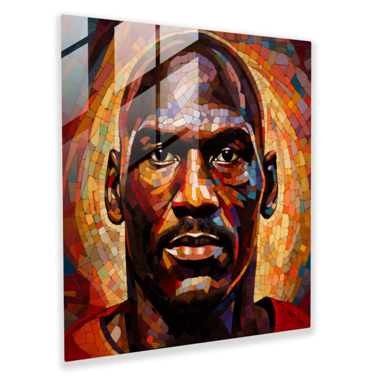 Michael Jordan Glass Print - Micheal Jordan, Home Decoration, Modern Art, Glass Art