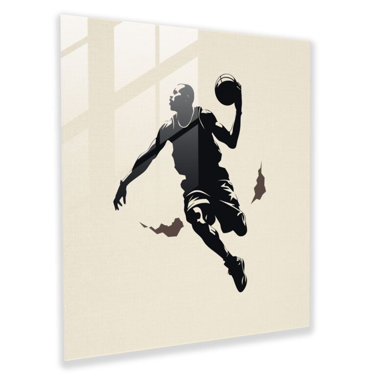 Michael Jordan Signature Glass Print - Micheal Jordan, Timeless, Wall Decoration, Minimalist Design