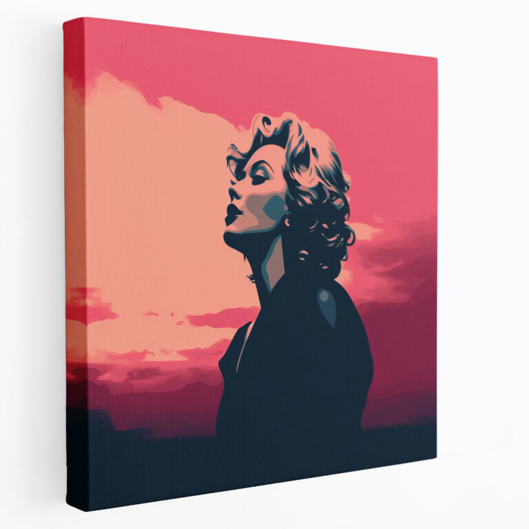 Marilyn Monroe Canvas Print: Silhouette Wall Art - Marilyn Monroe, Marilyn Monroe, Canvas, Elegance And Serenity