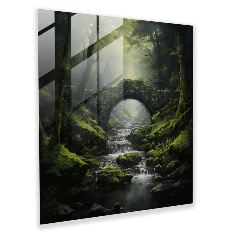 Enchanted Moss Glass Print - Moss, Modern Art, Moss, Wall Decoration