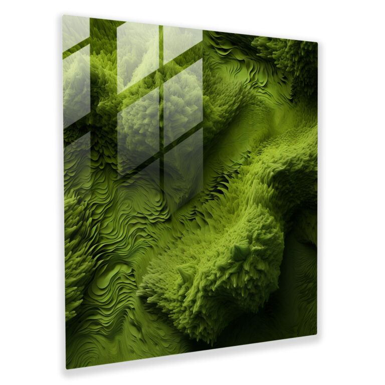Moss Home Decoration - Moss, Glass Wall Art, Glass Print, Moss