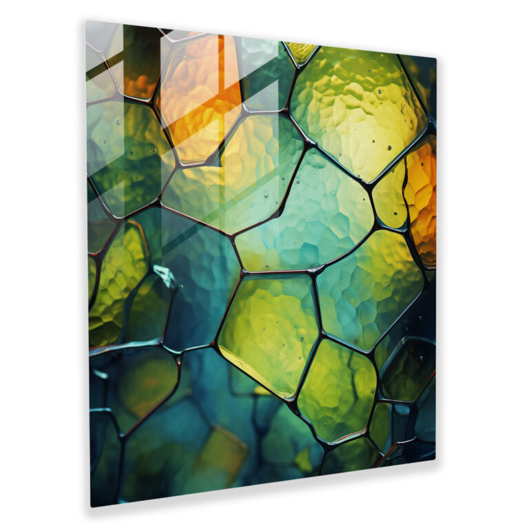 Vibrant Moss Glass Print - Moss, Home Decoration, Glass Print, Modern Art