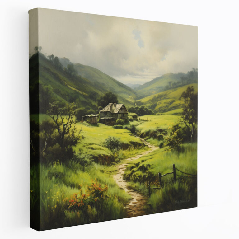 Mossy Countryside Canvas Print - Moss, Home Decoration, Wall Art, Canvas Wall Art