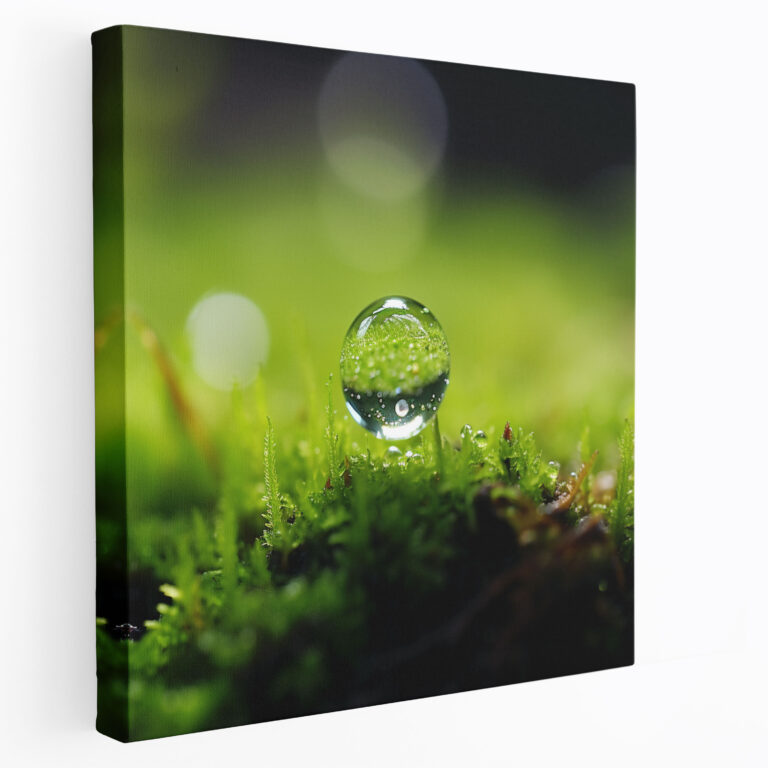 Moss Wall Decoration - Minimalist Photography Canvas Print - Moss, Visually Stunning Canvas, Home Decoration, Wall Art
