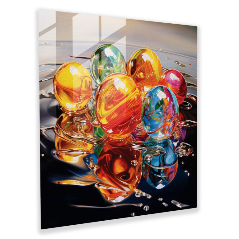 Marble Glass Print - Marble, Modern Art, Home Decoration, Marble