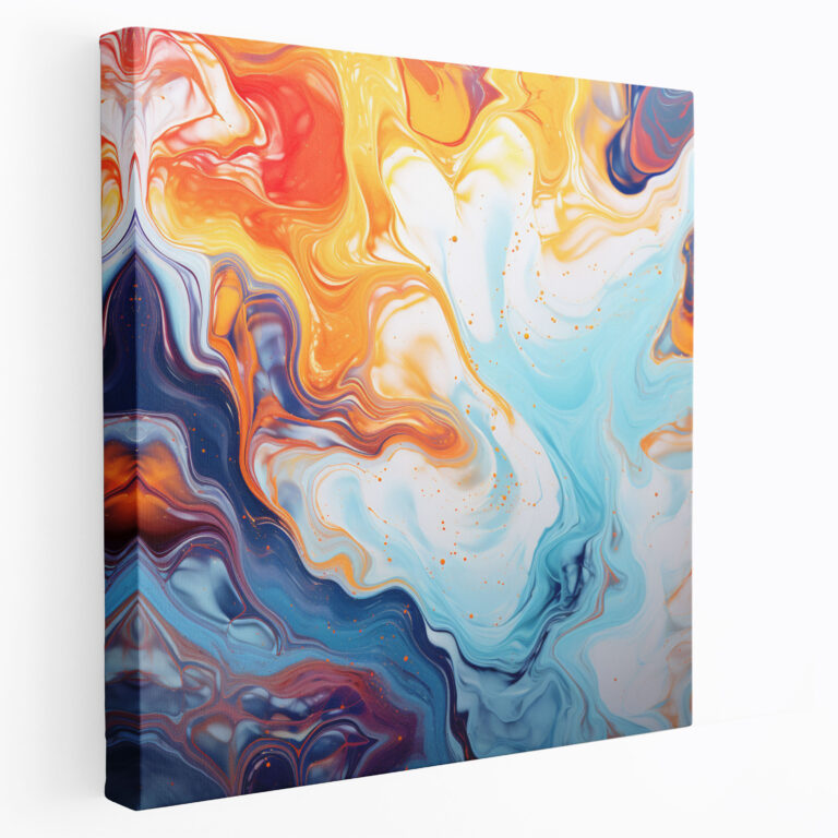 Twisted Marble Canvas Print - Marble, Canvas, Wall Decoration, Wall Art